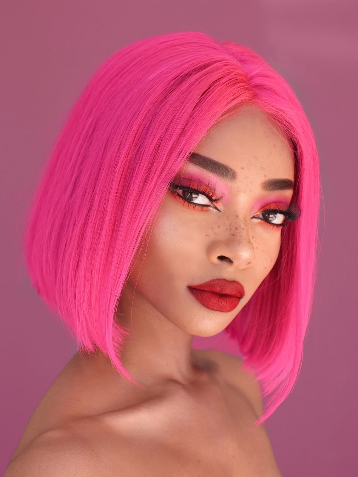 Pitaya Bob—Vibrant Color Short Wig - Image 2